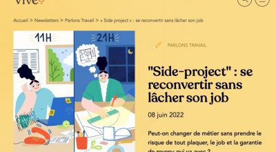 side-project reconversion reconvertir sans changer de job sécurité sans plaquer emploi intrapreneuriat side project projet